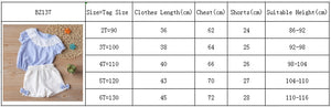 Girls Clothes Sets Summer Sleeveless New Cotton Top+Plaid Button Short 2Pcs Casual Toddler Clohtes For 2-6Y