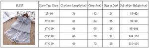 Girls Clothes Sets Summer Sleeveless New Cotton Top+Plaid Button Short 2Pcs Casual Toddler Clohtes For 2-6Y