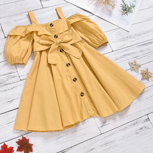 Girls Dress Summer New Sling Short Sleeve Plaid Printed Clothes Cute Princess Stylish Kids Dresses