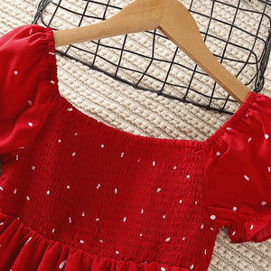 Baby puff sleeve summer dress