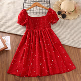 Baby puff sleeve summer dress