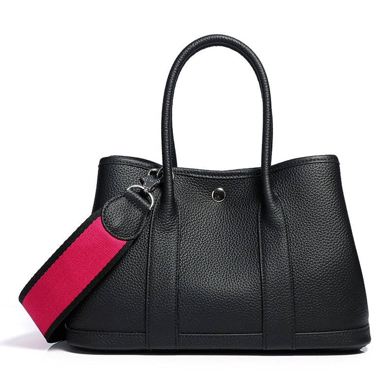 Cowhide Tote Bag is a luxury leather tote bag