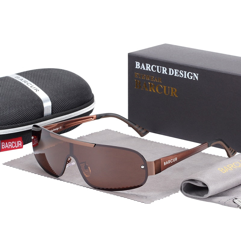 BARCUR Aluminum Magnesium Men Sunglasses Pilot Driving Narrow Polarize–  earthychicaccessories