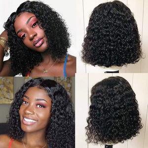 Curly Human Hair Wig 13x4 Short Bob Wigs Remy Brazilian Hair Bob Wigs For Women Glueless Pre plucked Perruque Cheveux Humain