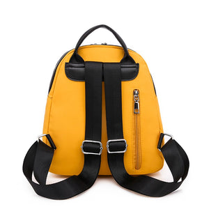 Small Oxford Women Backpack Soft Quality Yellow Black Backpack Korea Multi-function Shopping Girl Backpack For Lady