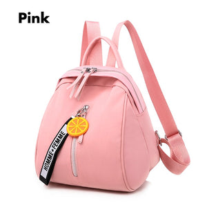 Small Oxford Women Backpack Soft Quality Yellow Black Backpack Korea Multi-function Shopping Girl Backpack For Lady