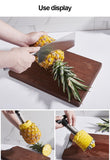 Stainless Steel Pineapple Peeler Cutter Fruit Knife slicer A spiral Pineapple cutting machine Easy to use kitchen cooking tools