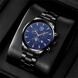 Luxury Business Men Watches Stainless Steel Quartz Wristwatch Male Sport Leather Watch Calendar Luminous Clock