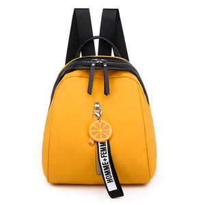 Small Oxford Women Backpack Soft Quality Yellow Black Backpack Korea Multi-function Shopping Girl Backpack For Lady