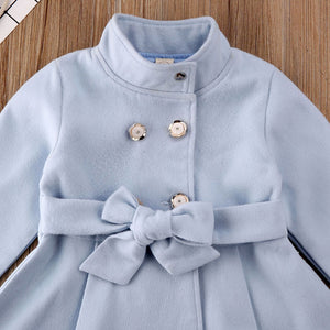 1-5 Years Toddler Baby Girl Winter Outerwear Long Dress Windbreaker Jacket Coat Autumn Winter Dress Coats