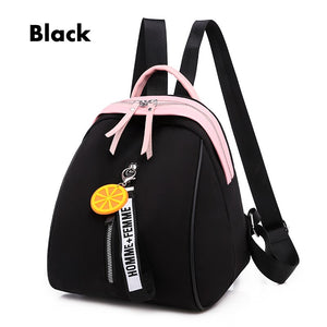 Small Oxford Women Backpack Soft Quality Yellow Black Backpack Korea Multi-function Shopping Girl Backpack For Lady