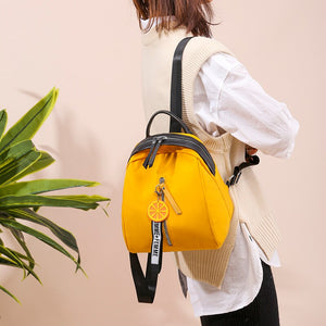 Small Oxford Women Backpack Soft Quality Yellow Black Backpack Korea Multi-function Shopping Girl Backpack For Lady