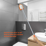 Bathtub Scrubber ,Tile Bathtub, Scrub Brush 2 PCS Sponge Brush Extendable Handle Sponge Scrubbing Bathroom Shower