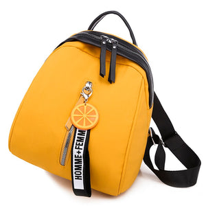 Small Oxford Women Backpack Soft Quality Yellow Black Backpack Korea Multi-function Shopping Girl Backpack For Lady