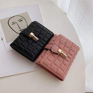 Stone Pattern Women&#39;s Wallet Cute Student Short Wallet New In Trend Small Fashion Purse Coin Purse Ladies Card Holder