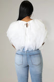 Women Chiffon Cape Style Shirt Top 2022 Summer Streetwear Elegant Chic Blouse