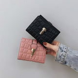 Stone Pattern Women&#39;s Wallet Cute Student Short Wallet New In Trend Small Fashion Purse Coin Purse Ladies Card Holder