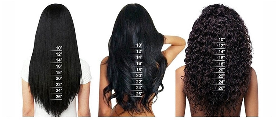 hair length chart front