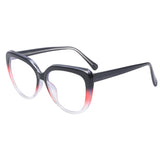 55158 Cat Eyes Retro Optical Glasses Frame Women Round Oversized Eyeglasses Frames TR90 Spectacles Clear Lenses Glasses