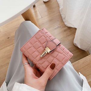 Stone Pattern Women&#39;s Wallet Cute Student Short Wallet New In Trend Small Fashion Purse Coin Purse Ladies Card Holder