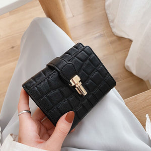 Stone Pattern Women&#39;s Wallet Cute Student Short Wallet New In Trend Small Fashion Purse Coin Purse Ladies Card Holder