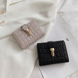 Stone Pattern Women&#39;s Wallet Cute Student Short Wallet New In Trend Small Fashion Purse Coin Purse Ladies Card Holder