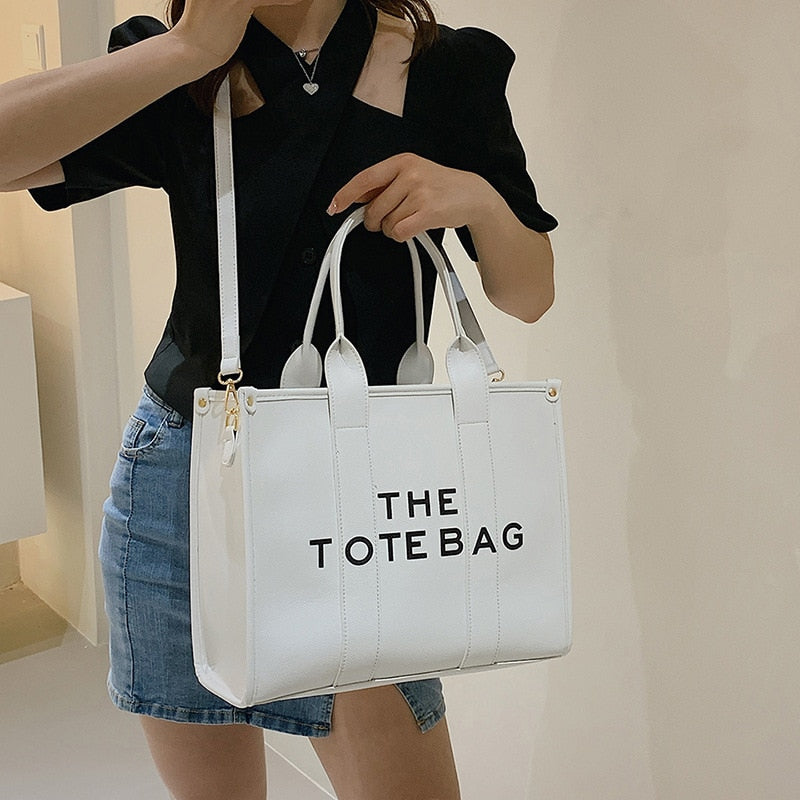 Luxury Designer Bag Tote Women Handbags Letter Shoulder Bags 2022 Brands Soft PU Shopper Purses Crossbody Bags for Women Clutch Blue L