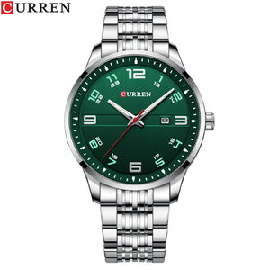 CURREN Business Men Luxury Watches Stainless Steel Quartz Wrsitwatches Male Auto Date Clock with Luminous Hands