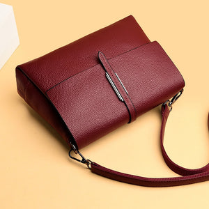 Luxury Genuine Leather Handbags . Bag Designer Cowhide Crossbody Bags Fashion Women Shoulder Bag High Quality Ladies Totes