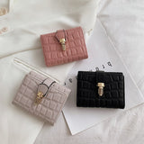 Stone Pattern Women&#39;s Wallet Cute Student Short Wallet New In Trend Small Fashion Purse Coin Purse Ladies Card Holder