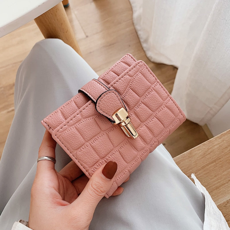 Genuine Leather Designer Wallet Luxury Women Card Holders Ladies 2023  Clutch Bags Women's Coin Wallets