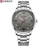 CURREN Business Men Luxury Watches Stainless Steel Quartz Wrsitwatches Male Auto Date Clock with Luminous Hands