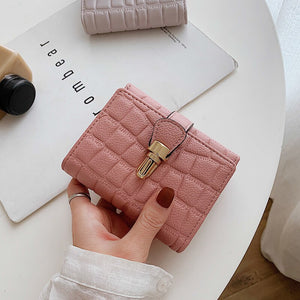 Stone Pattern Women&#39;s Wallet Cute Student Short Wallet New In Trend Small Fashion Purse Coin Purse Ladies Card Holder