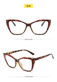 55485 Fashion TR90 Anti Blue Light Blocking Cat Eye Glasses Frame Women Luxury Designer Retro Eyeglasses for Ladies Optical