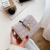 Stone Pattern Women&#39;s Wallet Cute Student Short Wallet New In Trend Small Fashion Purse Coin Purse Ladies Card Holder