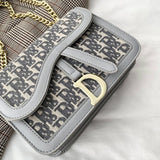 Luxury Designer Brand Women Chain Bag Letter Leather Crossbody Bag For Women Shoulder Bag Messenger Female Casual Fashion Clutch