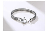 Stylish Men’s Stainless Steel Double Franco Chain Bracelet with Toggle Clasp Accessory