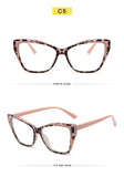 55485 Fashion TR90 Anti Blue Light Blocking Cat Eye Glasses Frame Women Luxury Designer Retro Eyeglasses for Ladies Optical