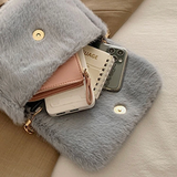 Kids fluffy crossbody bag